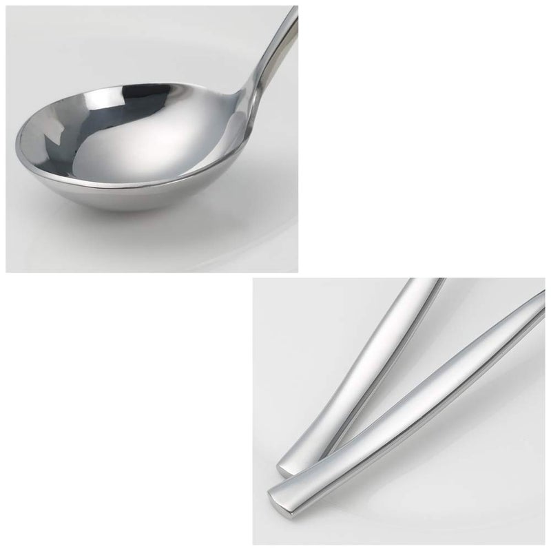 Qskely 3-Piece Stainless Steel Soup Ladle Spoon, Gravy Ladle Spoon - Image 3